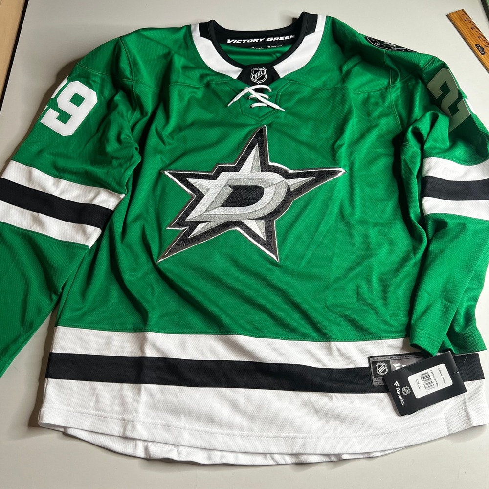 Dallas Stars Jake Oettinger 29 Fanatics Breakaway NHL Jersey Victory Green XL